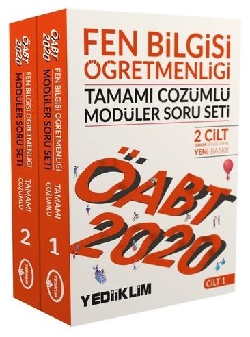 Yediiklim 2020 ÖABT Fen Bilgisi Öğretmenliği Soru Bankası Çözümlü Modüler Set Yediiklim Yayınları