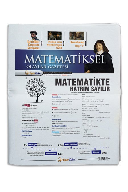 Hiper Zeka Tüm Sınavlar İçin Matematiksel Olaylar Matematik Gazetesi Hiper Zeka Yayınları