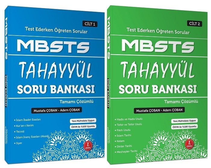 Tahayyül MBSTS Soru Bankası Çözümlü Set - Mustafa Çoban, Adem Çoban Tahayyül Yayınları