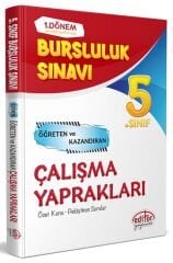 Editör 5. Sınıf 1. Dönem Bursluluk Sınavı Çalışma Yaprakları Editör Yayınları