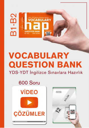 Modern English YDS YDT HAP Vocabulary B1-B2 Question Bank Modern English