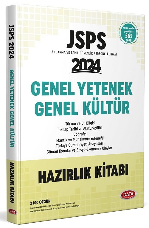 Data 2024 JSPS Genel Yetenek Genel Kültür Konu Anlatımlı Hazırlık Kitabı Data Yayınları