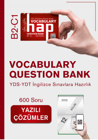 Modern English YDS YDT HAP Vocabulary B2-C1 Question Bank Modern English