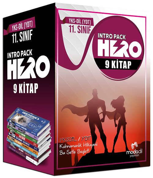 Modadil YKSDİL YDT İntro Pack Hero 9 Kitap Set Modadil Yayınları