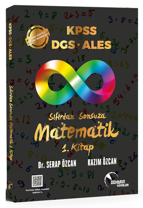 Doktrin KPSS DGS ALES Sıfırdan Sonsuza Matematik-1 Konu Özetli Soru Bankası - Kazım Özcan Doktrin Yayınları