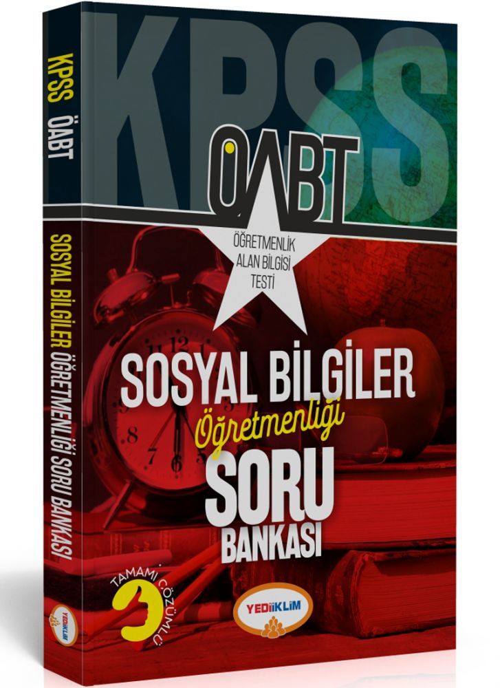 Yediiklim 2019 ÖABT Sosyal Bilgiler Öğretmenliği Soru Bankası Çözümlü Yediiklim Yayınları