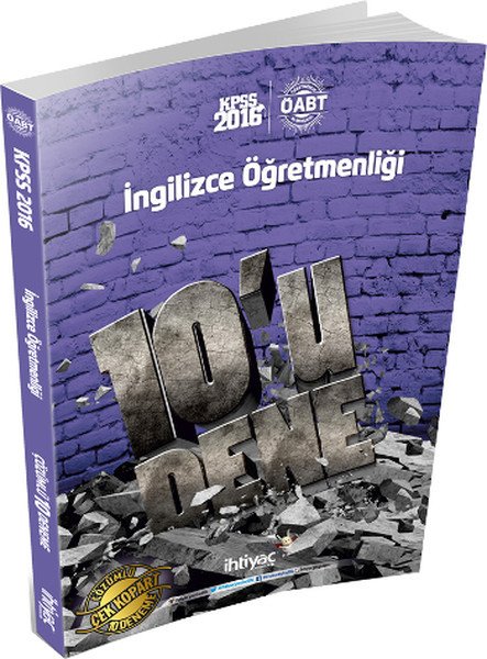 SÜPER FİYAT İhtiyaç ÖABT İngilizce Öğretmenliği 10 Deneme Çözümlü İhtiyaç Yayıncılık