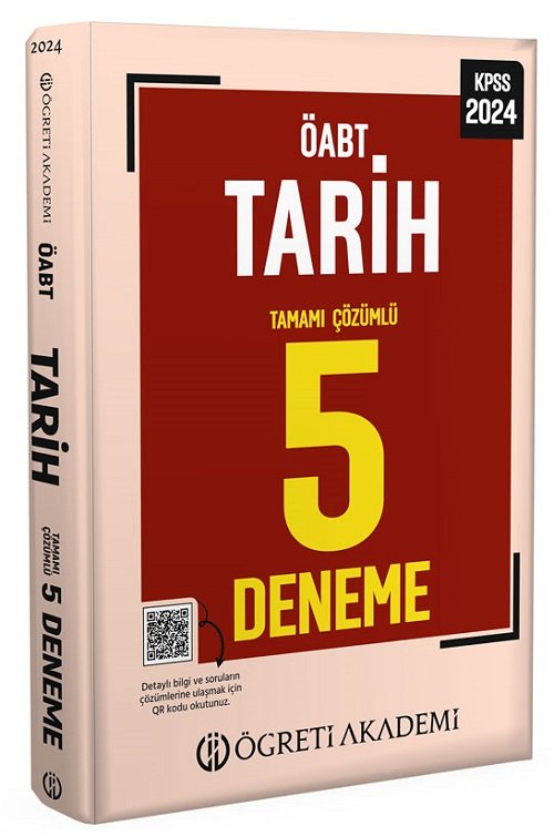 Öğreti 2024 ÖABT Tarih Öğretmenliği 5 Deneme Çözümlü Öğreti Akademi