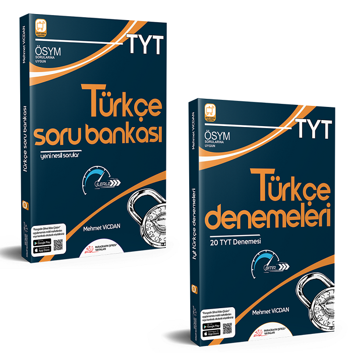 Paragrafın Şifresi YKS TYT Türkçe Soru Bankası + Deneme 2 li Set - Mehmet Vicdan Paragrafın Şifresi Yayınları