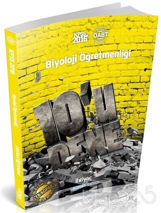 SÜPER FİYAT İhtiyaç ÖABT Biyoloji Öğretmenliği 10 Deneme Çözümlü İhtiyaç Yayıncılık