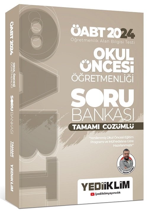 Yediiklim 2024 ÖABT Okul Öncesi Öğretmenliği Soru Bankası Çözümlü - Hasan Sanlı Yediiklim Yayınları