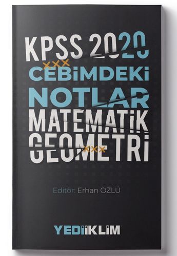 Yediiklim 2020 KPSS Matematik-Geometri Cebimdeki Notlar Cep Kitabı Yediiklim Yayınları