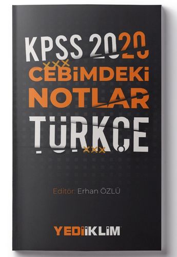 Yediiklim 2020 KPSS Türkçe Cebimdeki Notlar Cep Kitabı Yediiklim Yayınları
