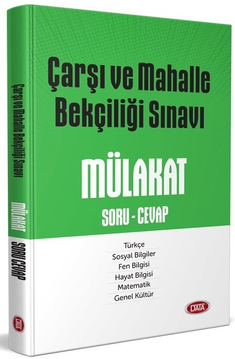 SÜPER FİYAT Data Çarşı ve Mahalle Bekçiliği Mülakat Soru Cevap Data Yayınları