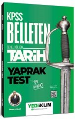 Yediiklim KPSS Tarih Belleten Yaprak Test Çek Kopart Yediiklim Yayınları