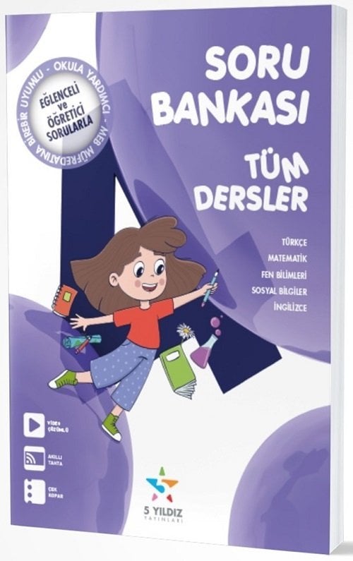 5 Yıldız 4. Sınıf Tüm Dersler Soru Bankası 5 Yıldız Yayınları