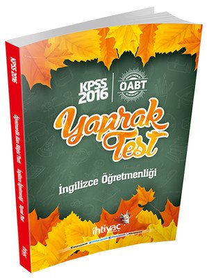 SÜPER FİYAT İhtiyaç ÖABT İngilizce Öğretmenliği Yaprak Test İhtiyaç Yayıncılık