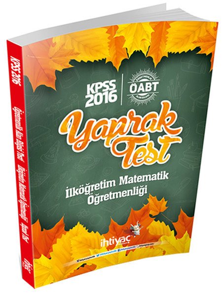 SÜPER FİYAT İhtiyaç ÖABT İlköğretim Matematik Öğretmenliği Yaprak Test İhtiyaç Yayıncılık