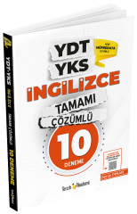 Tercih Akademi YDT YKS İngilizce 10 Deneme Çözümlü - Deniz Pınar Tercih Akademi Yayınları