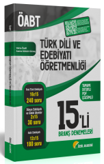 Özdil Akademi ÖABT Türk Dili ve Edebiyatı 15 li Deneme Çözümlü - Yekta Özdil Özdil Akademi