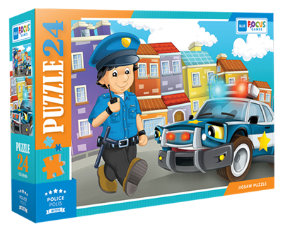 Police Polis 24 Parça Puzzle Blue Focus Games