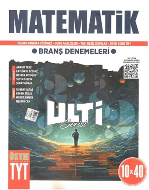 Ulti Yayınları YKS TYT Matematik Ulti Serisi 10x40 Deneme Ulti Yayınları