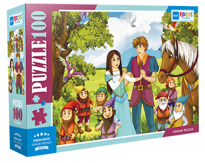 Snow White Pamuk Prenses 100 Parça Puzzle Blue Focus Games