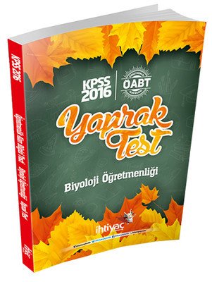 SÜPER FİYAT İhtiyaç ÖABT Biyoloji Öğretmenliği Yaprak Test İhtiyaç Yayıncılık