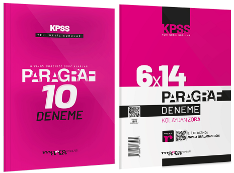 Marka KPSS Paragraf 10+6 Deneme 2 li Set Marka Yayınları