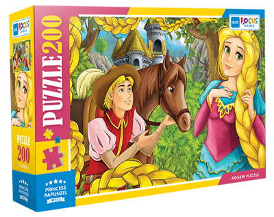 Princess Rapunzel Prenses Rapunzel 200 Parça Puzzle Blue Focus Games
