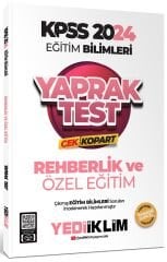 Yediiklim 2024 KPSS Eğitim Bilimleri Rehberlik Yaprak Test Çek Kopart Yediiklim Yayınları