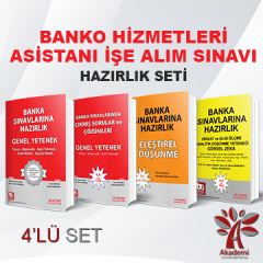 Akademi Banka Halkbank ve Banko Asistanı Sınavı 4 lü Ana Set Akademi Consulting Yayınları