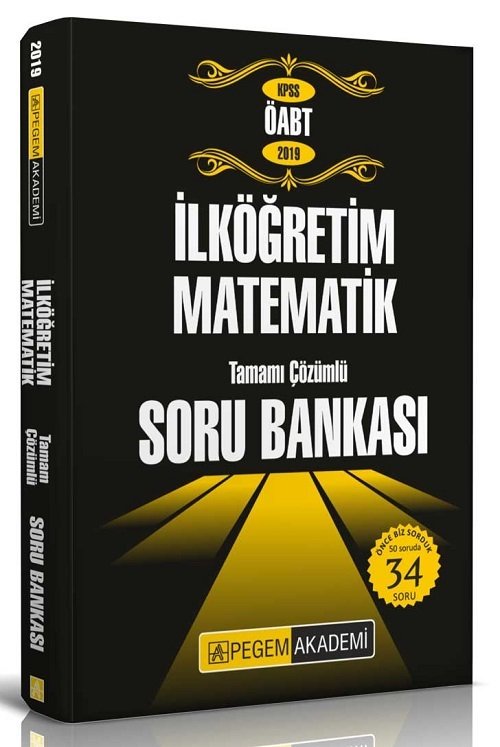 Pegem 2019 ÖABT İlköğretim Matematik Soru Bankası Çözümlü Pegem Akademi Yayınları