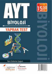 SÜPER FİYAT Eğitim Dünyası YKS AYT Biyoloji Yaprak Test Eğitim Dünyası Yayınları