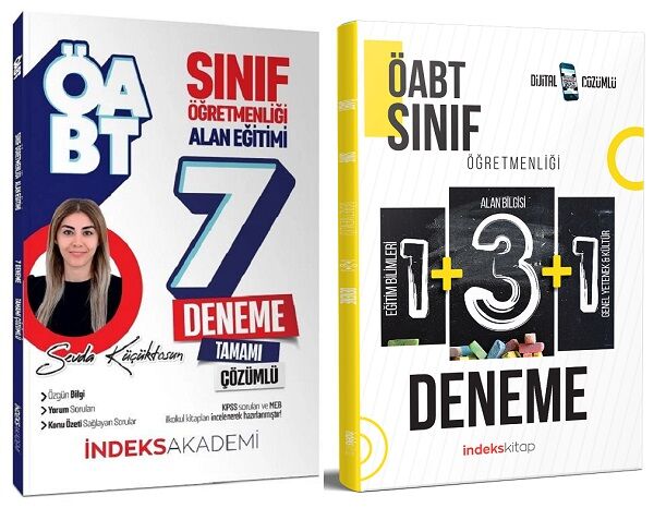 İndeks Akademi ÖABT Sınıf 7+5 Deneme 2 li Set - Sevda Küçüktosun İndeks Akademi Yayıncılık