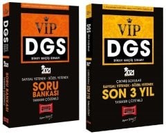 SÜPER FİYAT Yargı 2021 DGS VIP Soru + Son 3 Çıkmış Soru 2 li Set Yargı Yayınları