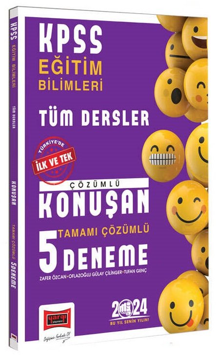 Yargı 2024 KPSS Eğitim Bilimleri Konuşan 5 Deneme Çözümlü Yargı Yayınları