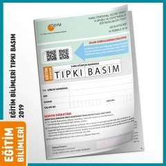 İnformal KPSS Eğitim Bilimleri 2019 Sınavı Tıpkı Basım Türkiye Geneli Deneme Dijital Çözümlü İnformal Yayınları