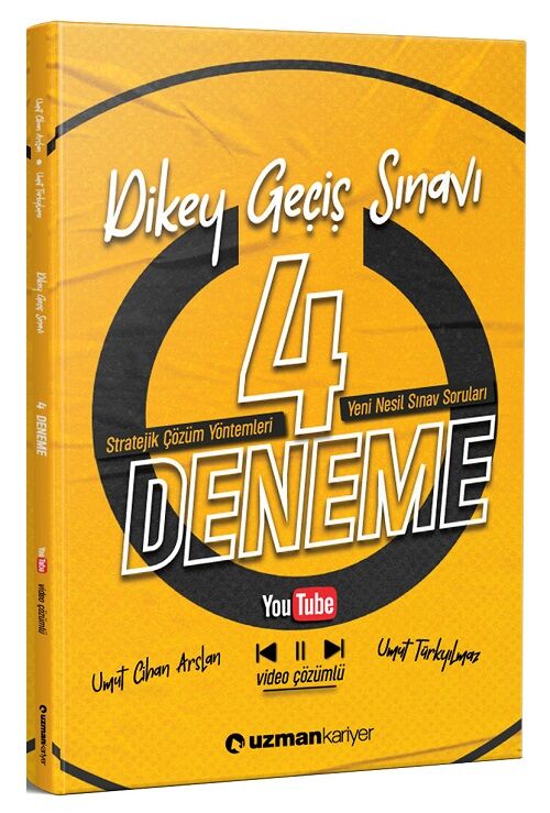 Uzman Kariyer DGS 4 Deneme Video Çözümlü - Umut Cihan Arslan Uzman Kariyer Yayınları
