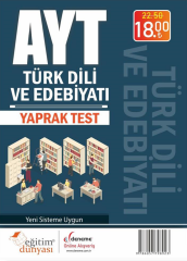 SÜPER FİYAT Eğitim Dünyası YKS AYT Türk Dili ve Edebiyatı Yaprak Test Eğitim Dünyası Yayınları