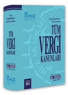 Huz Akademi Tüm Vergi Kanunları 46. Baskı Huz Akademi Yayınları