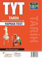 SÜPER FİYAT Eğitim Dünyası YKS TYT Tarih Yaprak Test Eğitim Dünyası Yayınları