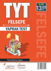 SÜPER FİYAT Eğitim Dünyası YKS TYT Felsefe Yaprak Test Eğitim Dünyası Yayınları