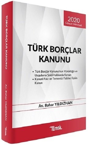 SÜPER FİYAT Temsil 2020 Türk Borçlar Kanunu - Bahar Yıldızhan Temsil Yayınları