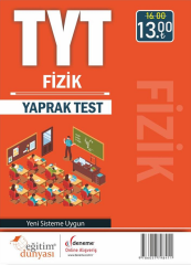 SÜPER FİYAT Eğitim Dünyası YKS TYT Fizik Yaprak Test Eğitim Dünyası Yayınları