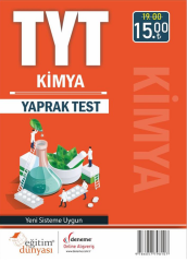 SÜPER FİYAT Eğitim Dünyası YKS TYT Kimya Yaprak Test Eğitim Dünyası Yayınları