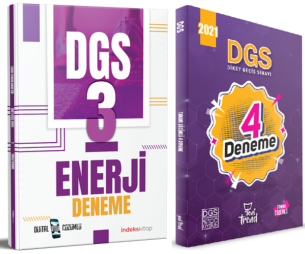 SÜPER FİYAT İndeks Akademi + Yeni Trend DGS 3+4 Deneme 2 li Set İndeks Kitap + Yeni Trend Yayıncılık