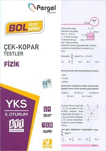 Pergel YKS AYT Fizik Çek Kopar Testleri Pergel Yayınları