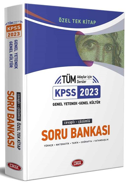 Data 2023 KPSS Genel Yetenek Genel Kültür Soru Bankası Özel Tek Kitap Çözümlü Data Yayınları