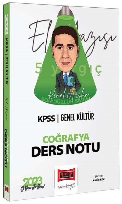 Yargı 2023 KPSS Coğrafya Son Düzlük El Yazısı Ders Notu - Kemal Arslan Yargı Yayınları